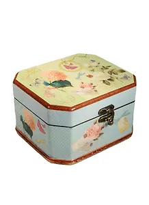 Шкатулка с замком МДФ Гортензия (17*13,5*10,3) (40159)