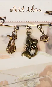 Кулоны в асс.1 Подвеска Китайская кошка (QA 4177) (14021178) (упаковка)