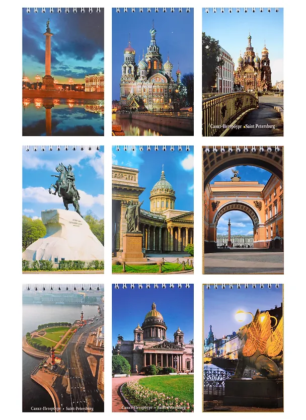 Блокнот А6, 60 л "Санкт-Петербург", спираль 304093 — 4