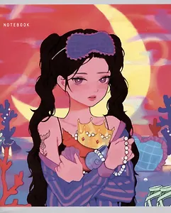 Тетрадь в клетку Listoff, "Анимэ", 96 листов, в ассортименте