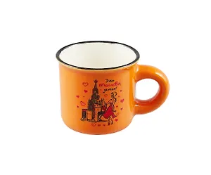 Кружка Это Москва, детка! (фарфор.мал.под эмаль) (оранжевая) (065-9-20D-OR)