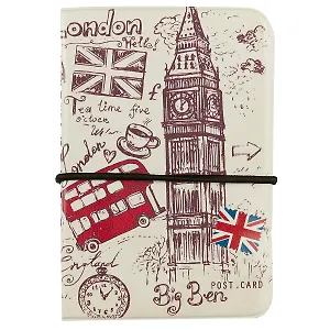 Визитница London Зонтик шляпа усы