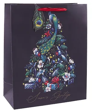 Пакет А4 32*26*12 "Павлин" НГ, бум.мат.ламинат 3103142