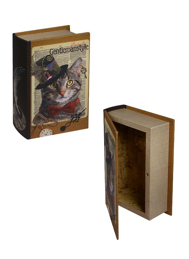 Сувенир, Феникс, Шкатулка декоративная, из МДФ, "Кот" 17*11*5см 2507058 — 1