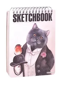 Скетчбук 185*250 120л "BV" бел.внутр.блок., 60г/м2, спираль, ассорти, Bruno Visconti