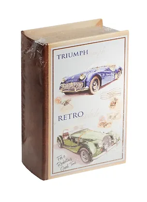 Шкатулка-книга сейф МДФ Ретро авто (39515) (17х11х5) 2519396