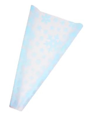 Пленка упаковочная 70*200см "Снежинки" голубой,  инд.уп. 3119773