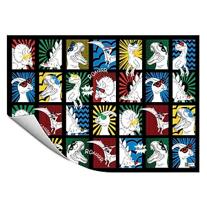 Клеенка для уроков труда "ДИНО-КОМИКС" 500*700мм, ПВХ 130мкм, подвес