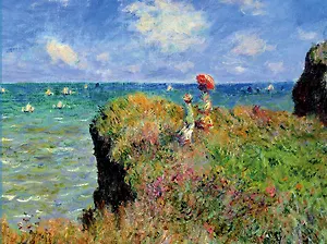 Кардхолдер. Моне. Прогулка по скалам Пурвиля (в форме книжки) (Арте)