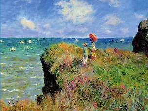 Кардхолдер. Моне. Прогулка по скалам Пурвиля (в форме книжки) (Арте) 345732