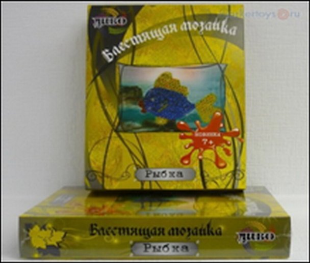 Блестящая мозаика Рыбка (D123) (7+) (набор) (коробка) 2306905 — 1