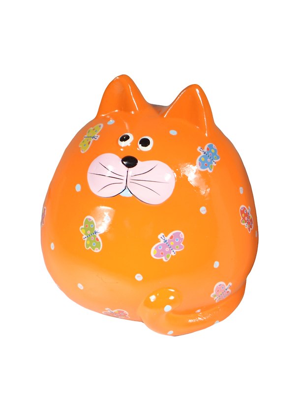 Копилка Кот оранжевый (156-117) (16,5х17,5см) 2487526 — 1