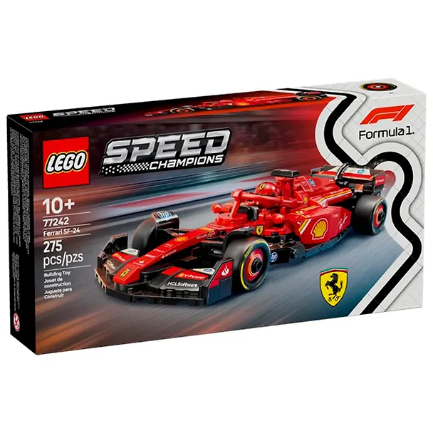 77242 Конструктор детский LEGO Speed Champions Гоночный автомобиль Формула-1 Ferrari SF-24, 275 деталей, возраст 10+ 3139763 — 2