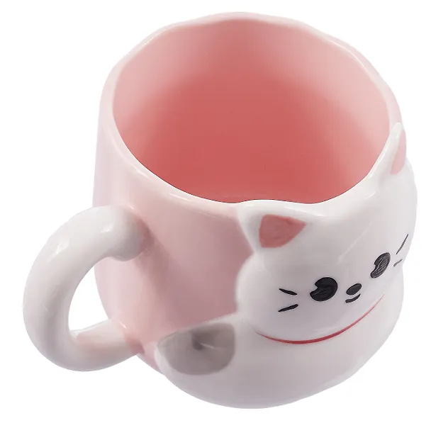 Кружка с ушками Кошка (керамика) (500мл) 3088906 — 5