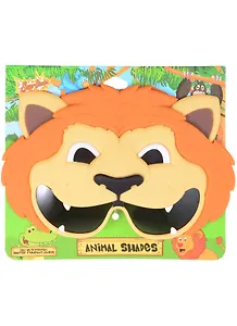 Детские солнцезащитные очки Львенок. 100% защита от ультрафиолета UV400. Ударопрочные линзы. Soft-touch пластик.