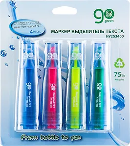 Текстовыделители 04цв (04шт), ECO, 5мм, блистер, Beifa