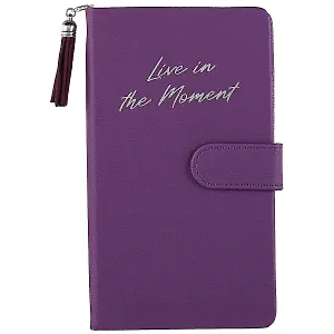 Ежедневник недат. А6+ 120л 110*190 "Буйвол" сиреневый, кожзам, тв. переплет, магнит.клапан, кисточка, тонир.блок, ляссе