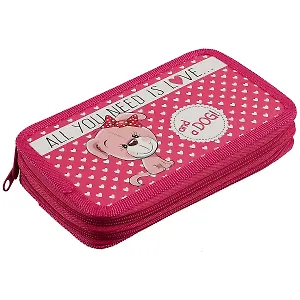 Пенал 2 отделения "Toy pet" 19*11, молния, полиэстер