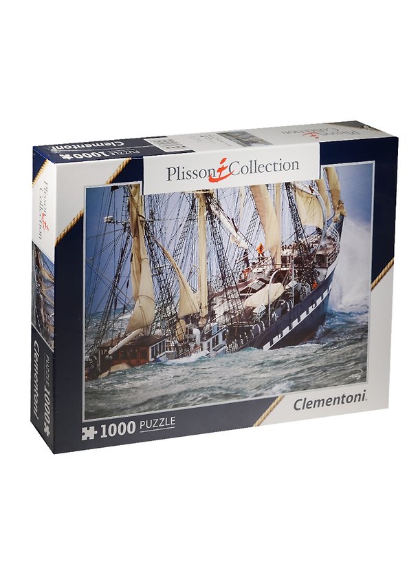 Пазл Clementoni Плиссон 1000 эл. 69*50см. "Парусная яхта Белем.Шторм" 2516433 — 1