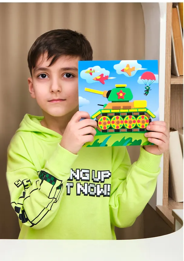 Аппликация ТМ Дрофа-Медиа Мягкая картинка. Танк 4125 2876143 — 9