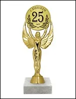 Статуэтка наградная С юбилеем 25 лет (SVN02-003) (19,5см) 2333703 — 1