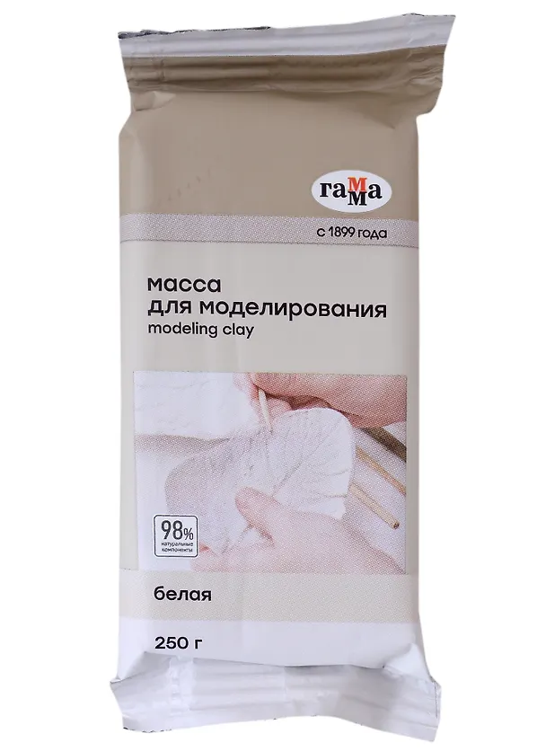 Масса для моделирования 250г "Хобби", белый, Гамма 2949197 — 2