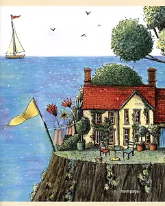 Тетрадь в клетку Listoff, "Сказочные домишки", 48 листов, в ассортименте