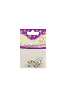 Фурнитура д/бижутерии ЗАМКИ (FD030057) (20 дет.) (металл) (2 цв. ассорти/золото/серебро) (упаковка)