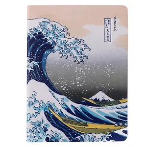 Записная книжка А6 32л кл. "Хокусай. Большая волна", сшивка