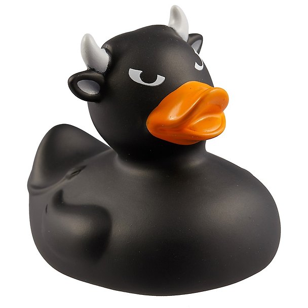 Игрушка для ванной, уточка резиновая FUNNY DUCKS "Уточка бык" (1973) 2553061 — 1