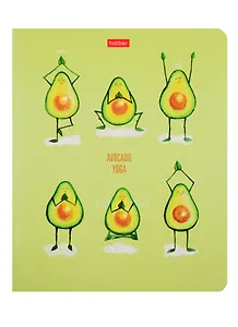 Тетрадь в клетку Hatber, "Йога-Фреш", 18 листов, в ассортименте