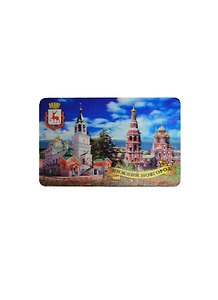 Магнит 3D винил Нижний Новгород Храм Рождества и Предтечи-Рождественская церковь (гориз) (028-76K3)