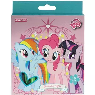 Фломастеры 12цв "My little pony" вент.колпачок, к/к, Proff — 229000 — 1