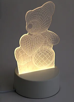 Светильник LED Медвежонок с сердцем (19х10) (ПВХ бокс) 2963066