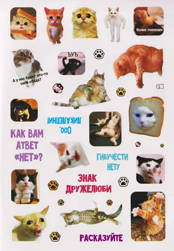 Книга Мяумемы. Котостикеры с ВАУ-эффектом! Наклейки () — 4
