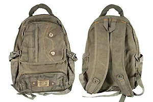 Рюкзак молодежный "MILITARYST", брезент.ткань, Silwerhof 