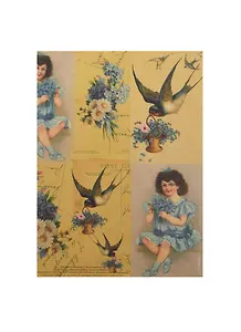 Декупажная карта С днем рождения (Е-032) (упаковка)