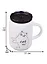 Кружка с крышкой и ложкой-лапкой Cat (керамика) (350мл) — 2619257 — 3