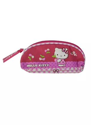 Пенал-косметичка 1отд."Hello Kitty" 20*9*3см, полукруглый, Премьера — 229464 — 1