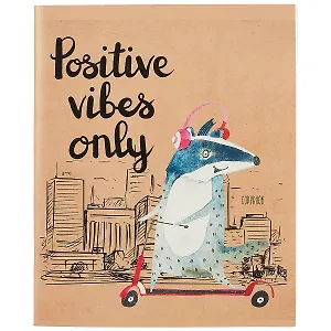 Тетрадь в клетку Unnika, "Прекрасный день", 48 листов, в ассортименте