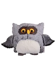 Мягкая игрушка Сова, цвет темно-серый (текстиль) (30х30)