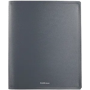 Папка 4кольца А4 "Diamond Original" 35мм, пластик, серый, Erich Krause