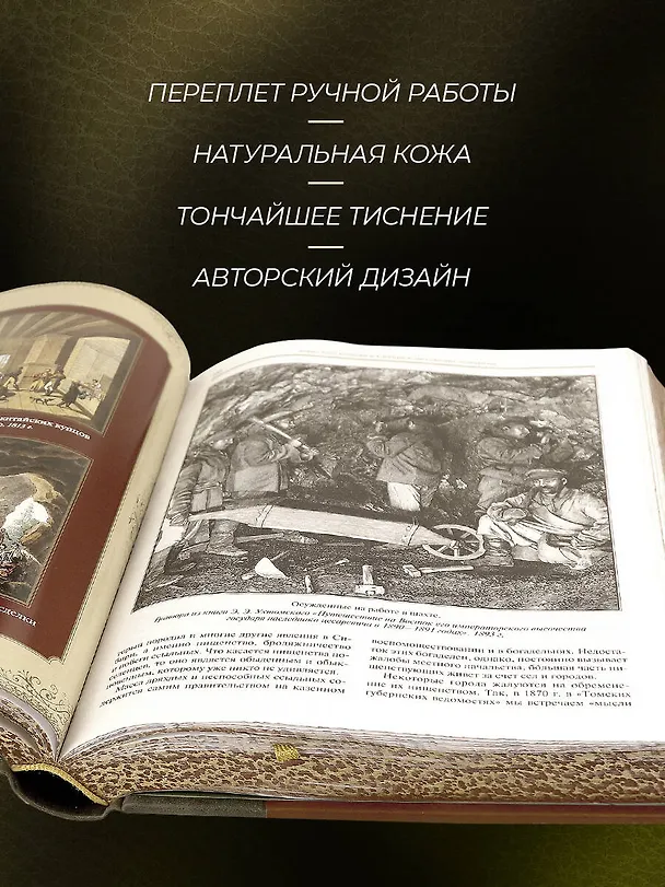 Книга История освоения Сибири. Иллюстрированное издание в коллекционном инкрустированном переплете ручной работы с четырьмя видами тиснения и украшенным обрезом () — 7