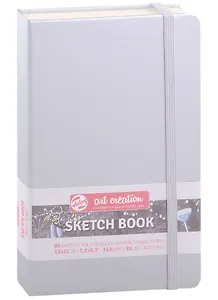 Блокнот для зарисовок 13*21см 80л "Art Creation" 140г/м2, 7БЦ, Блестящее серебро (цвет металлик), Fabriano 