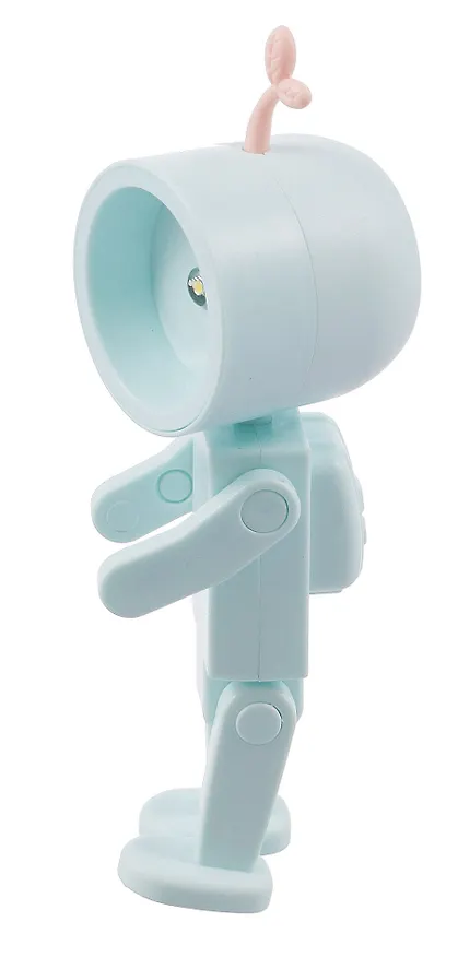 Мини-лампа LED Робот (мятная) (пластик) (10х4) (12-LIGHT-533) 3127313 — 3