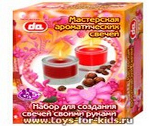 Набор мастерская ароматических свечей (да16002) Кофе, Богатый шоколад (коробка) 2299647 — 1