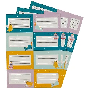 Наклейки для тетрадей 24шт "Кошечки"