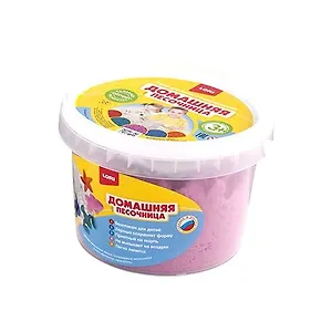 Набор для творчества LORI Домашняя песочница "Розовый песок" 0,7 кг Дп-008