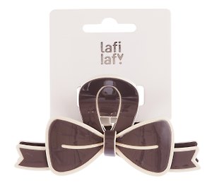 Заколка «Бант кофейный», пластик, Lafilaf