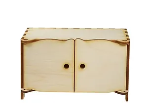 Мебель для кукол Тумбочка (2160492) (8х11,5х13см) (игрушка из дерева) (упаковка)